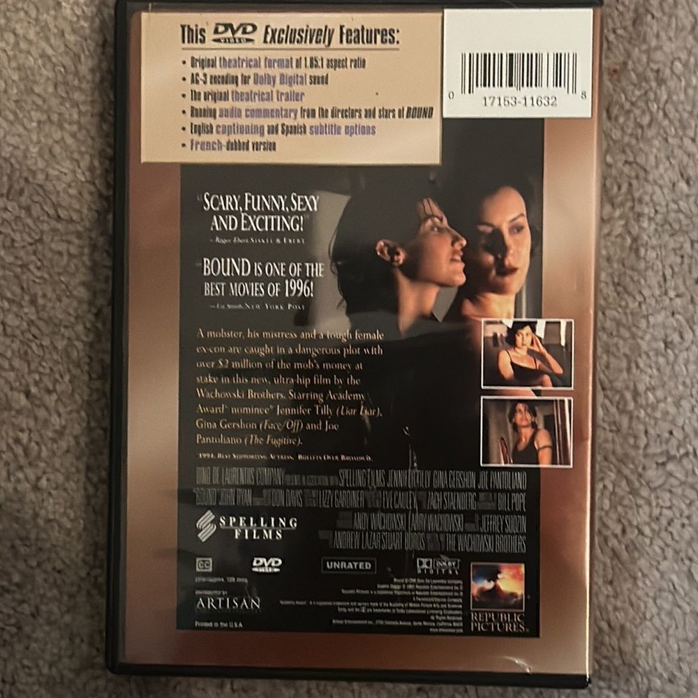 “Bound” Widescreen DVD! - Picture 2 of 5